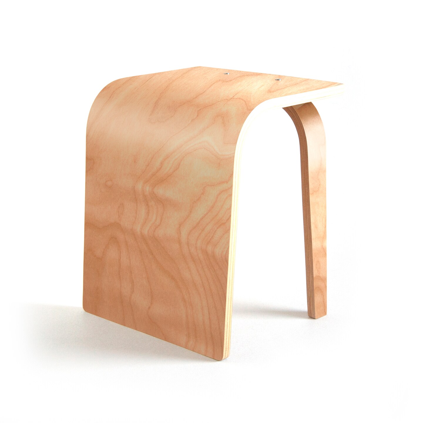 Modern Bent Plywood Stool | Unique Waterfall Design | Perfect Seating for Small Spaces - image8