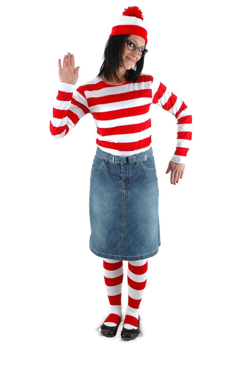 Where&#x27;s Waldo Wenda Costume Kit Adult