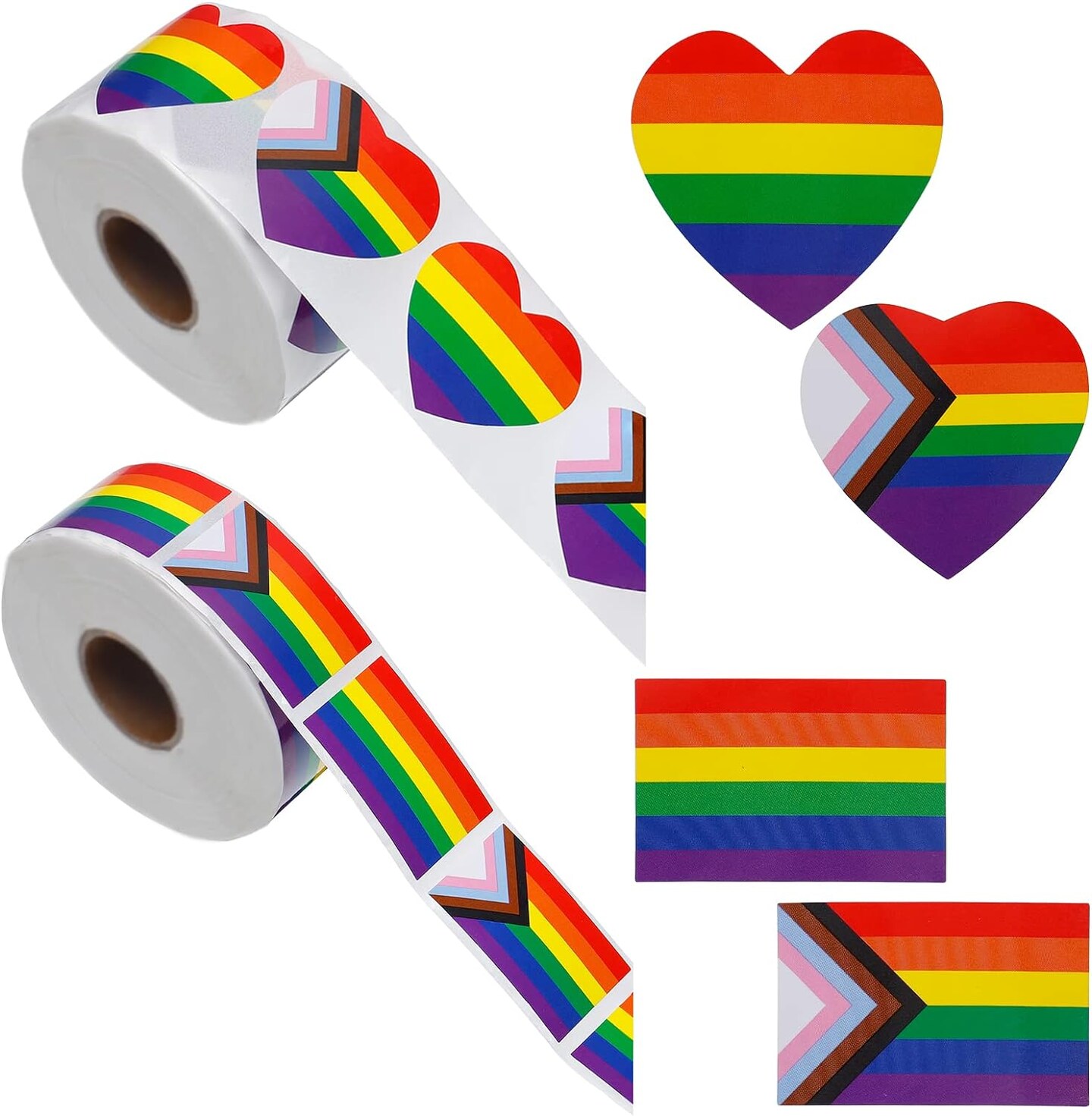 250 Straight Ally Flag Stickers for LGBTQ Pride Parades and Events