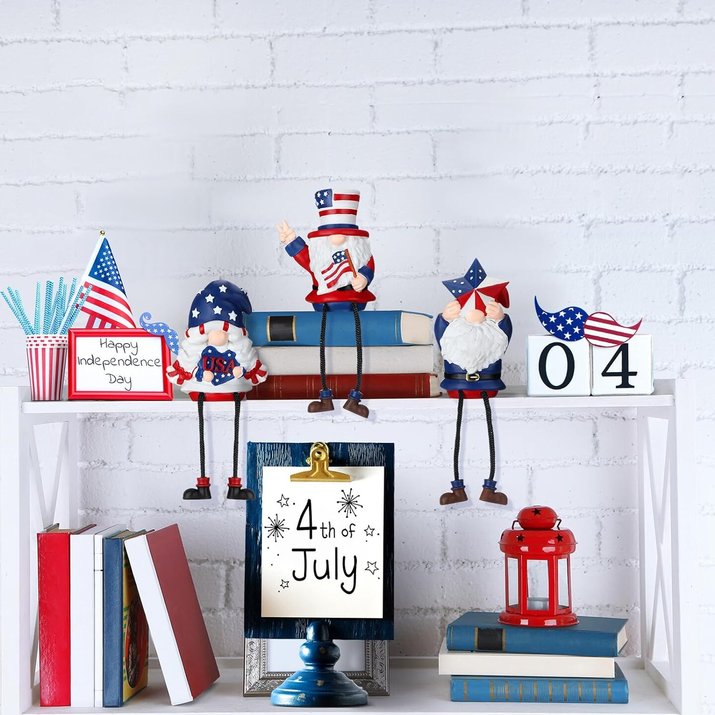 3 Pieces 4th of July Gnome Decorations Patriotic Gnomes