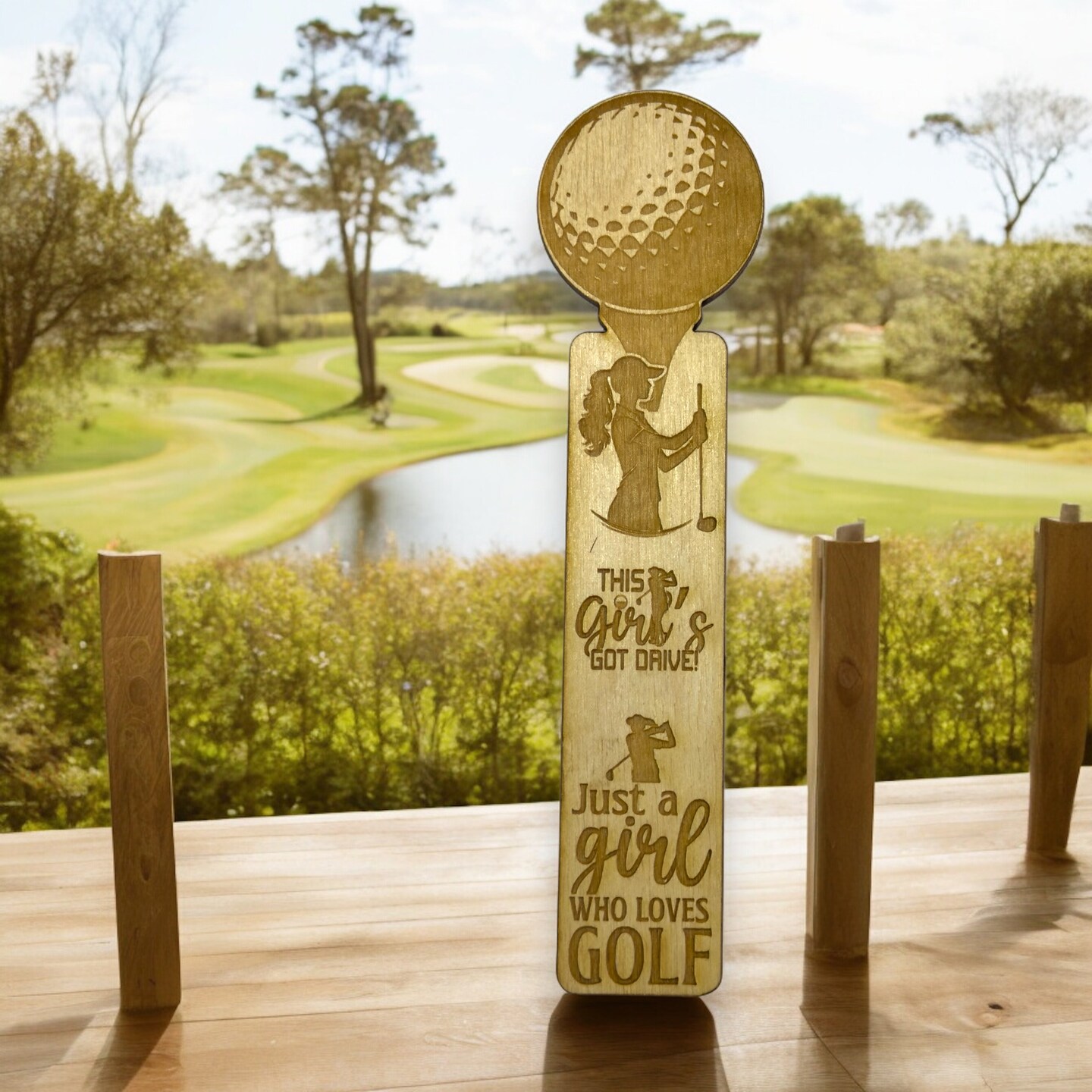 Bookmark - Just a girl who loves golf - Birch wood Bookmark - Just a girl who loves golf - Birch wood