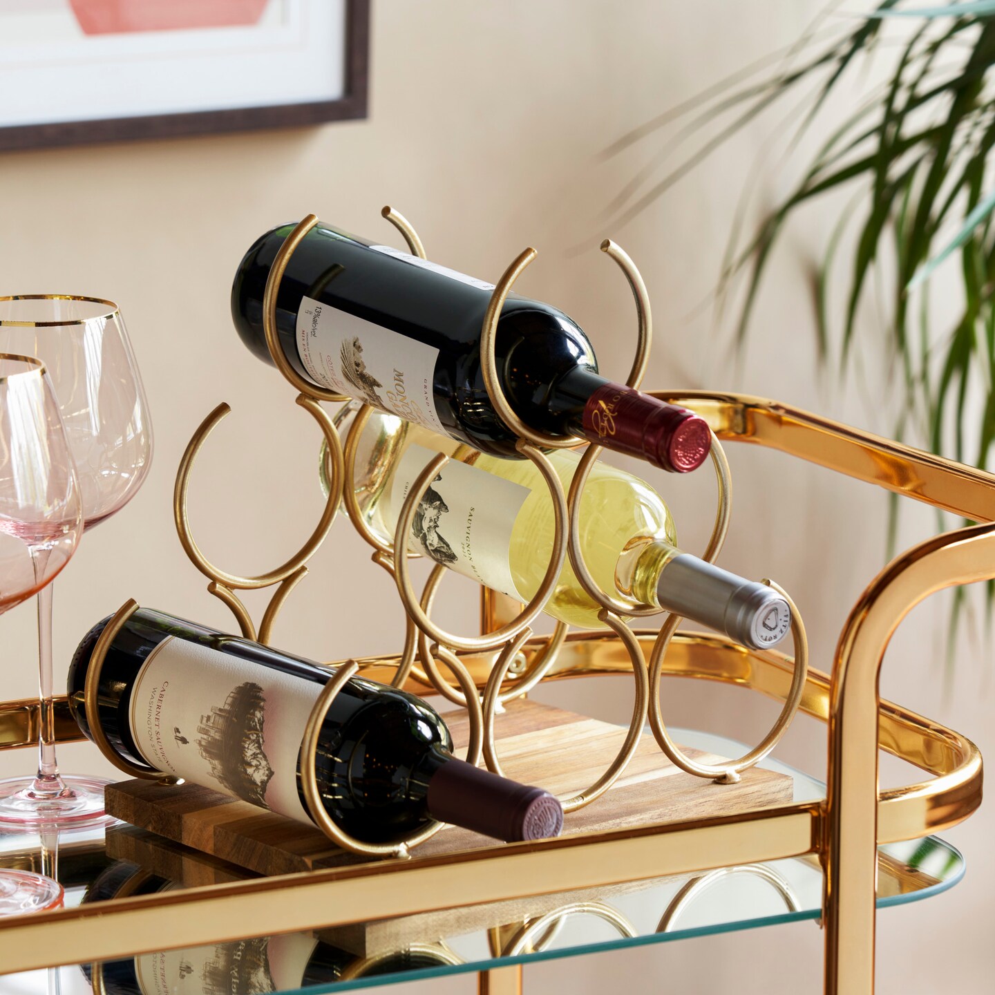 Pyramid 6 Bottle Wine Rack