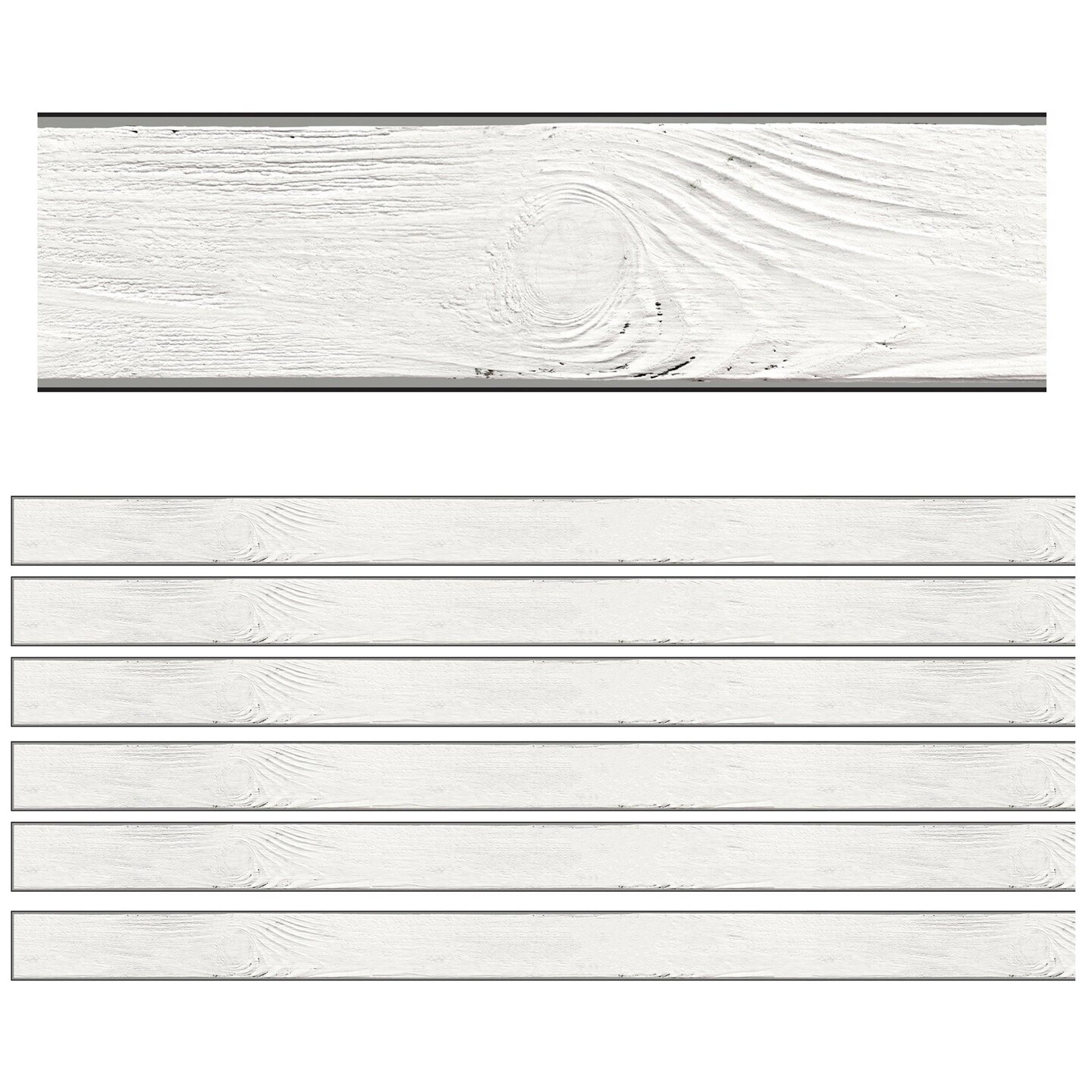 Industrial Chic Shiplap Straight Border, 36 Feet Per Pack, 6 Packs