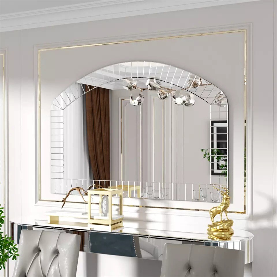 Decorative Wall Mirror Grecian Venetian Accent Mirror Bedroom Living Room Decor