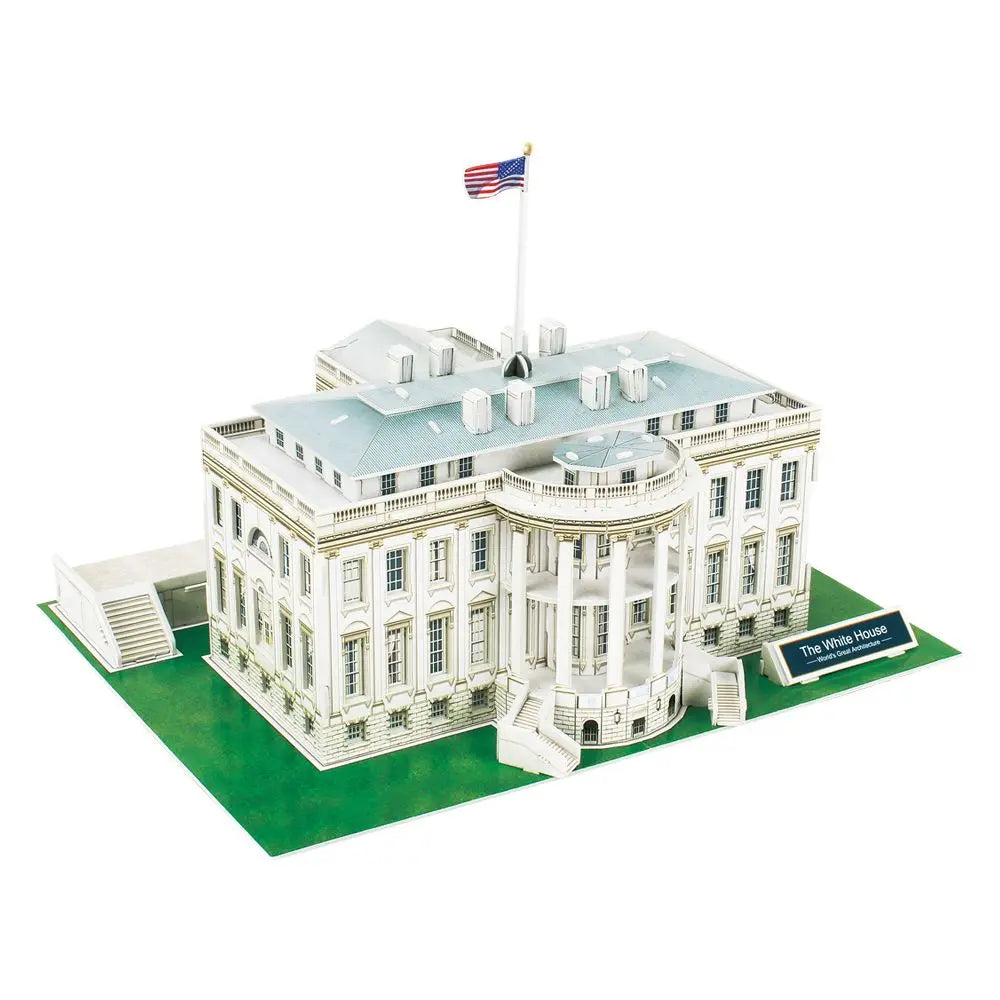 Paper Model Building Kit White House C060. Papercraft 3D Puzzle