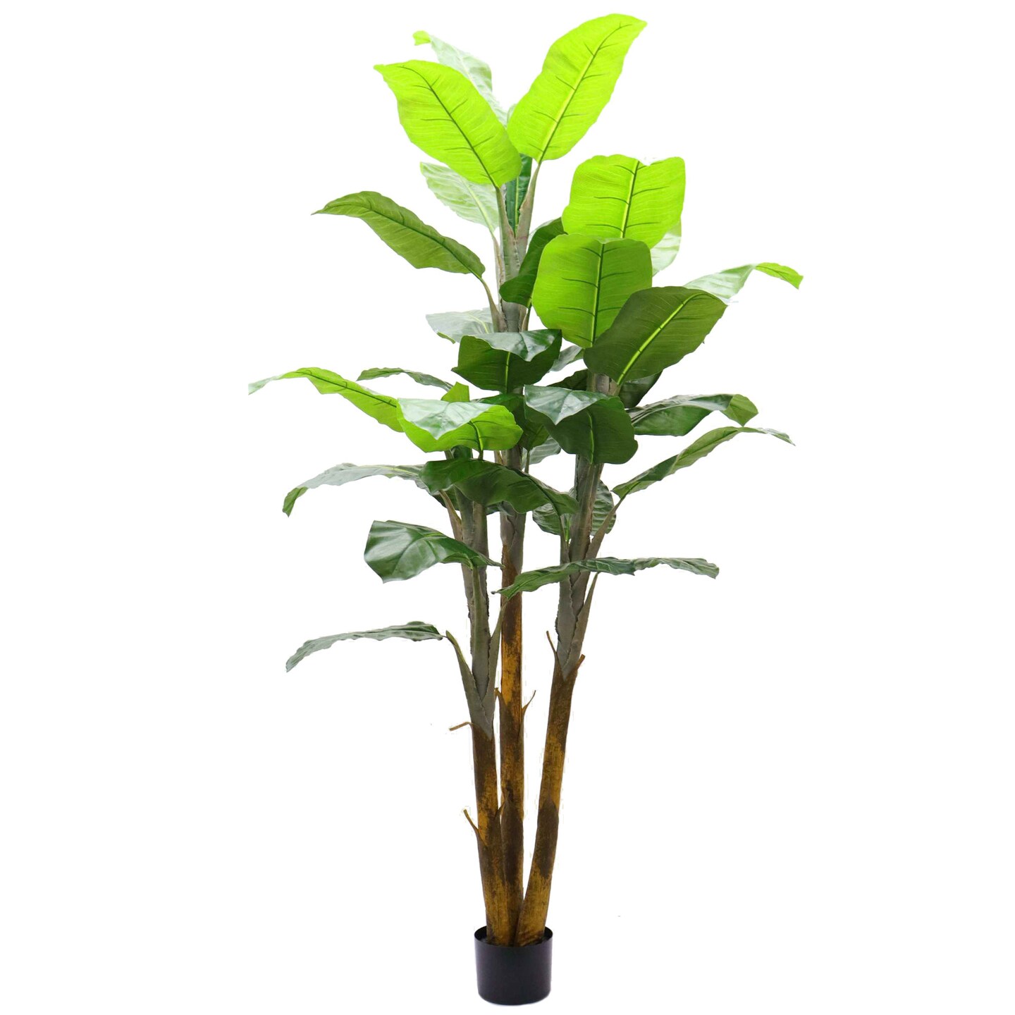 7' Artificial Banana Tree | Indoor/Outdoor | 36 Realistic Leaves | Comes with Pot | Tropical Decor Accent | Home & Office | Low Maintenance Greenery, Floral Home by Artificial Flowers