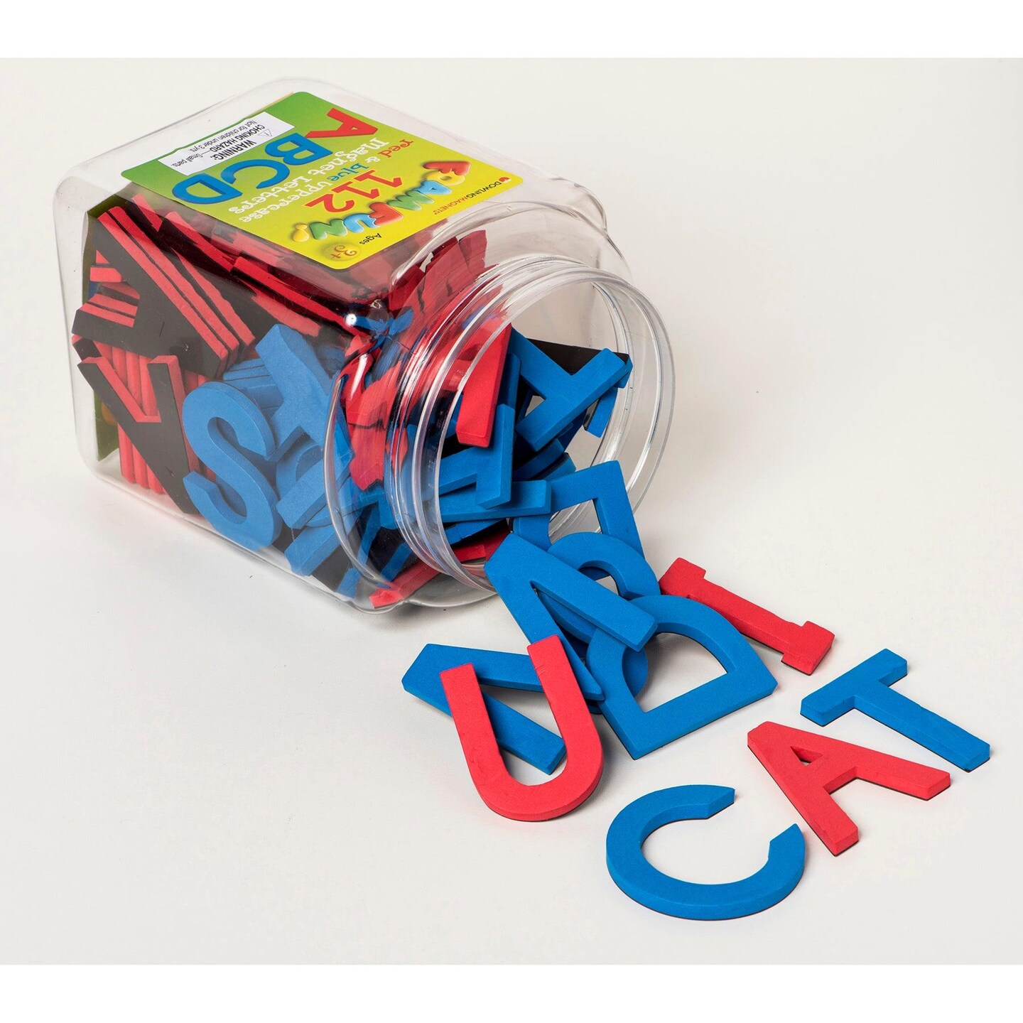 Foam Fun Uppercase Red &#x26; Blue Magnet Letters, Set of 112