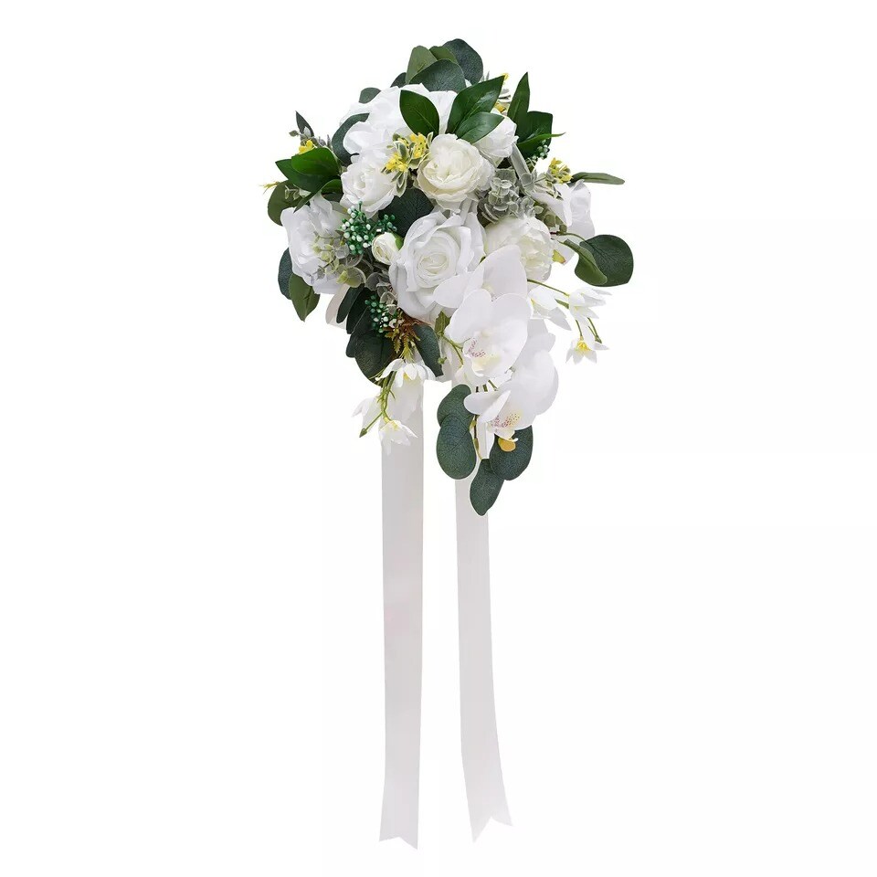 Wedding Artificial Flowers Bouquet Bridesmaid Flower Bridal Hand Flowers Bride