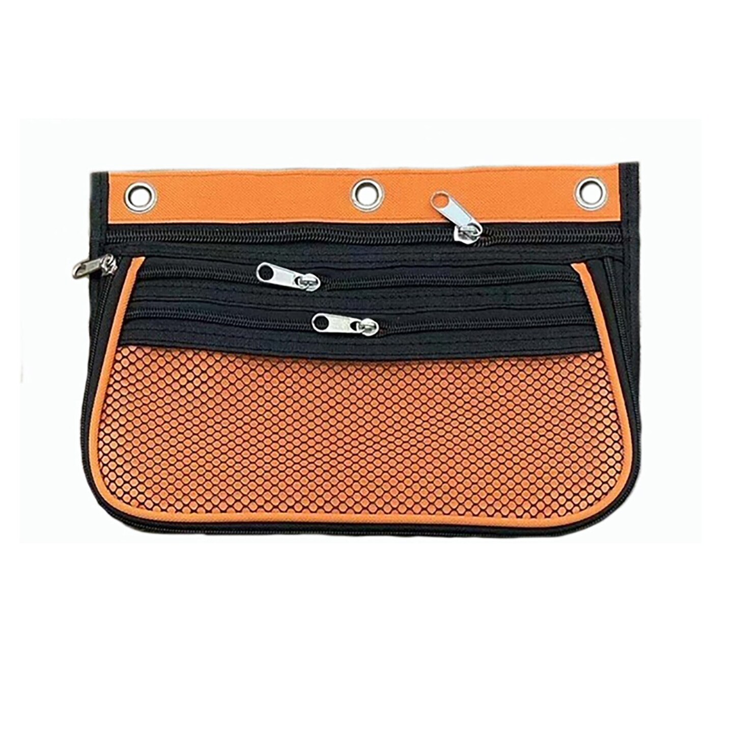 Expanding Pencil Pouch, 3 Pocket, 10.25&#x22;W x 7.25&#x22;H x 2.5&#x22;D, Assorted Colors, Pack of 24