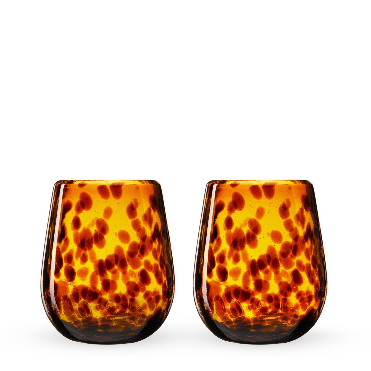 Tortuga Recycled Stemless Wine Glass Set 