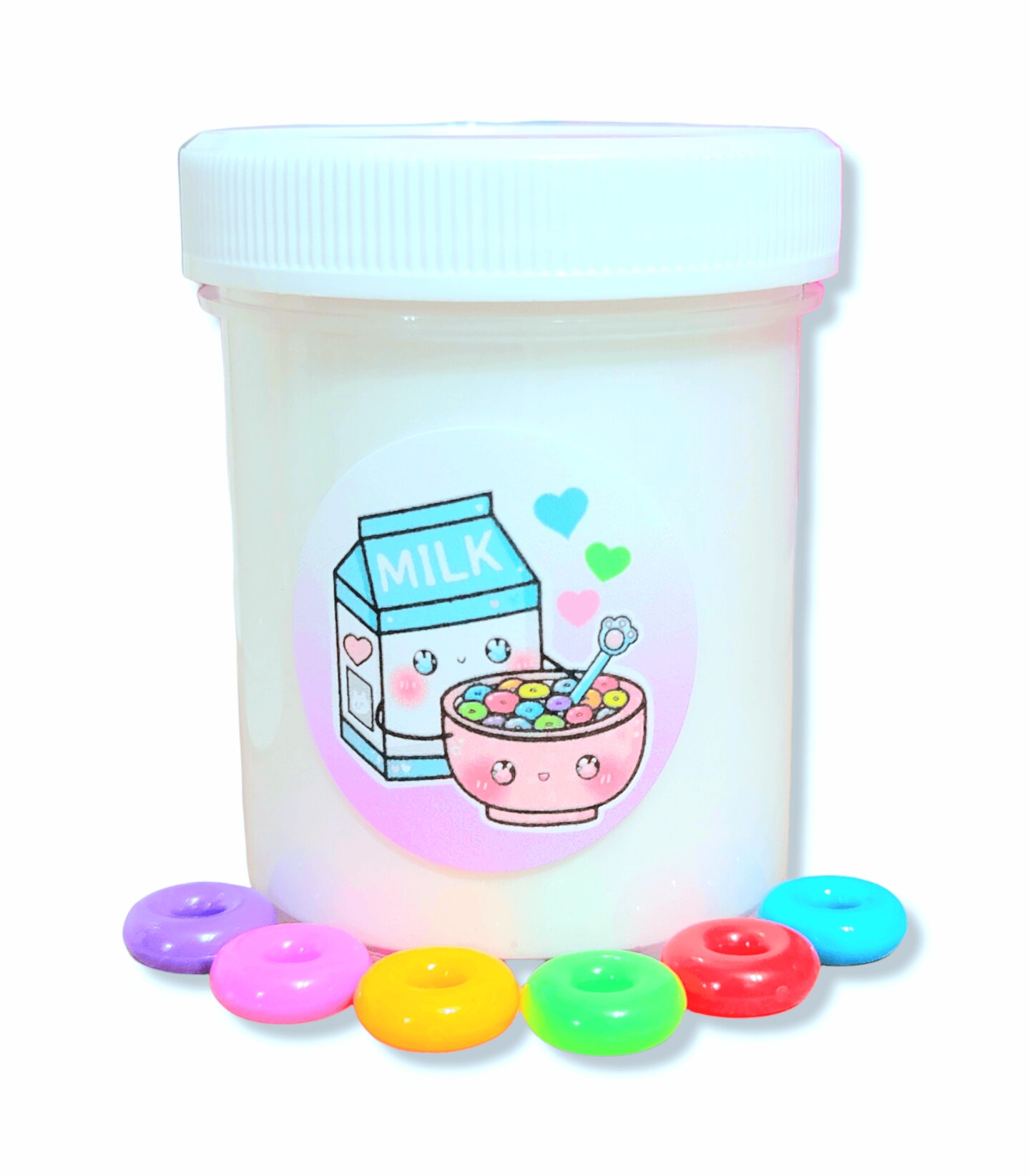 Fruity Cereal Milk Handmade Scented Thick N Glossy Slime