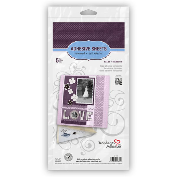 Adhesive Sheets 6&#x22; X 12&#x22; - 5 sheets pk