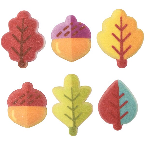 Autumn Leaves Dec-Ons&#xAE; Decorations 12ct
