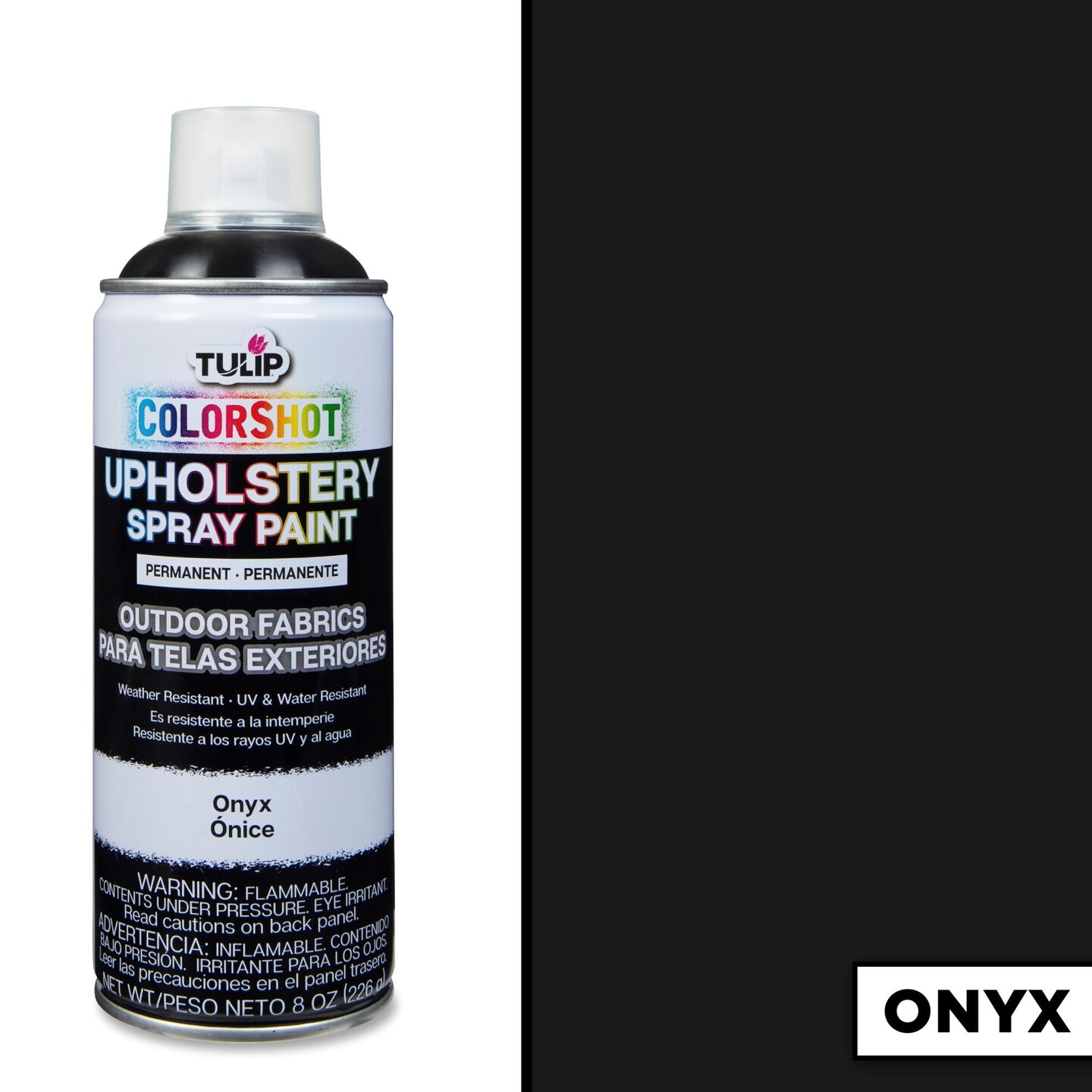 Tulip ColorShot Outdoor Fabric Upholstery Spray Onyx 4 Pack