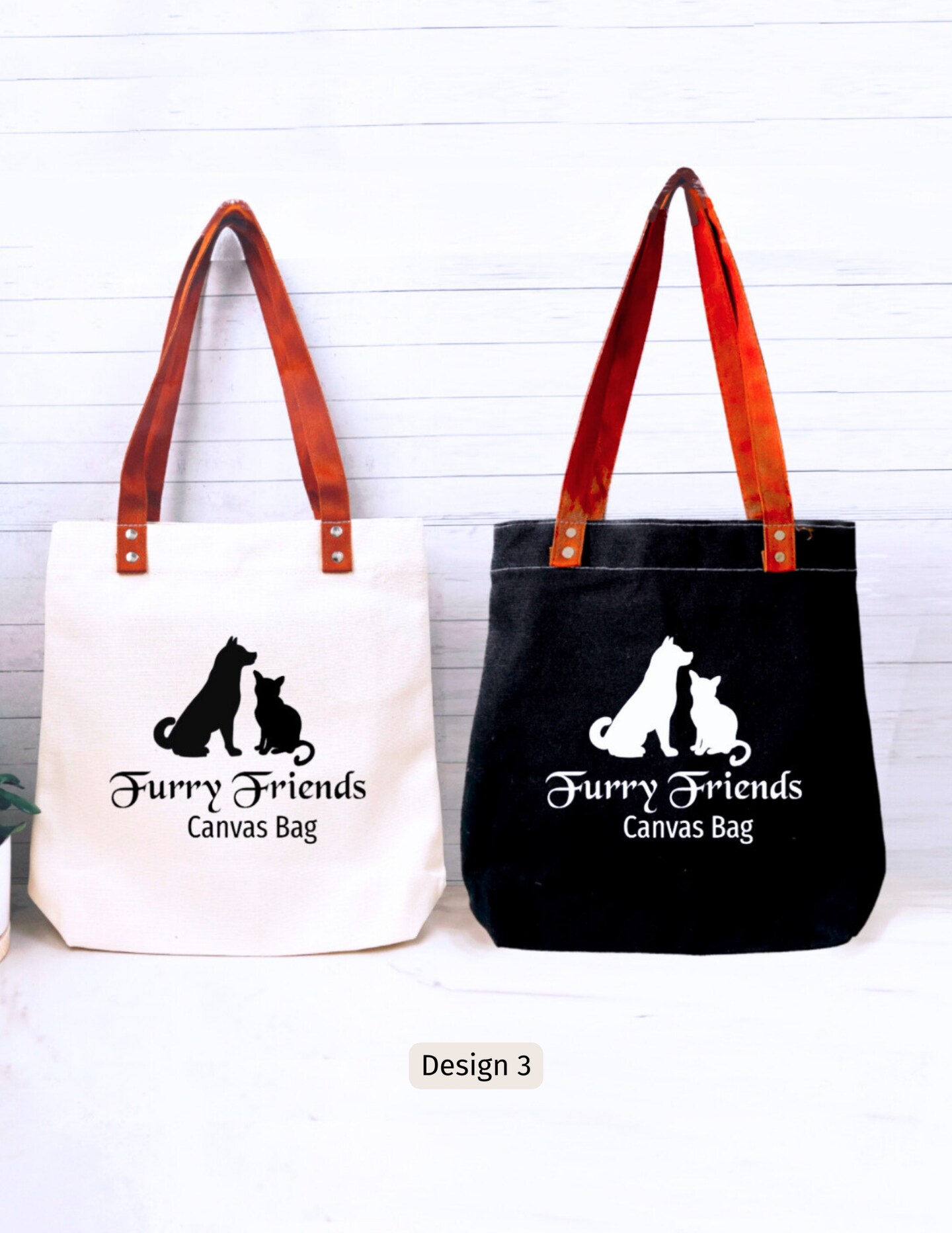 Furends offers Personalized 3 Pet Tote Bag