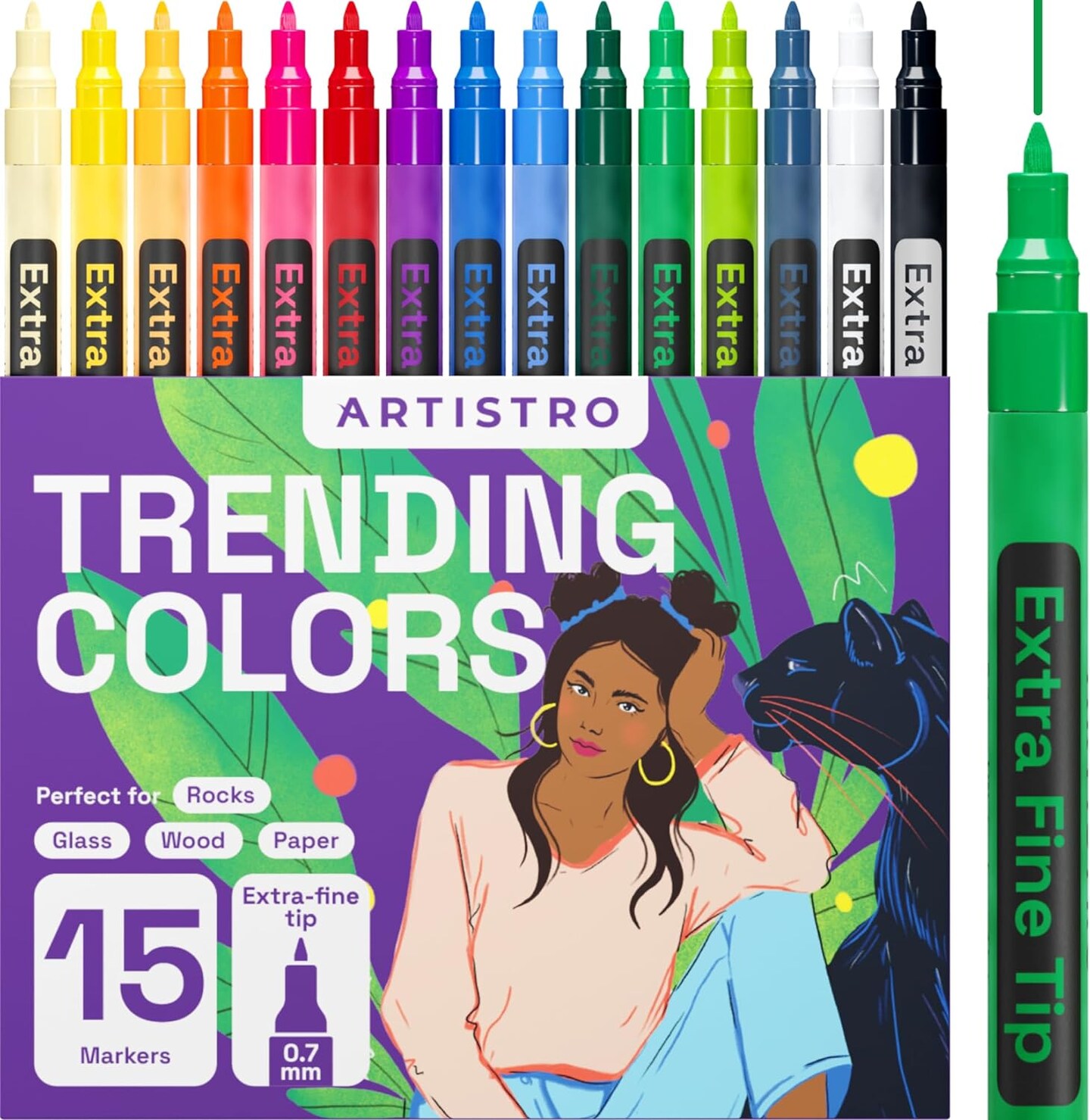 Acrylic Paint Pens for Rock Painting