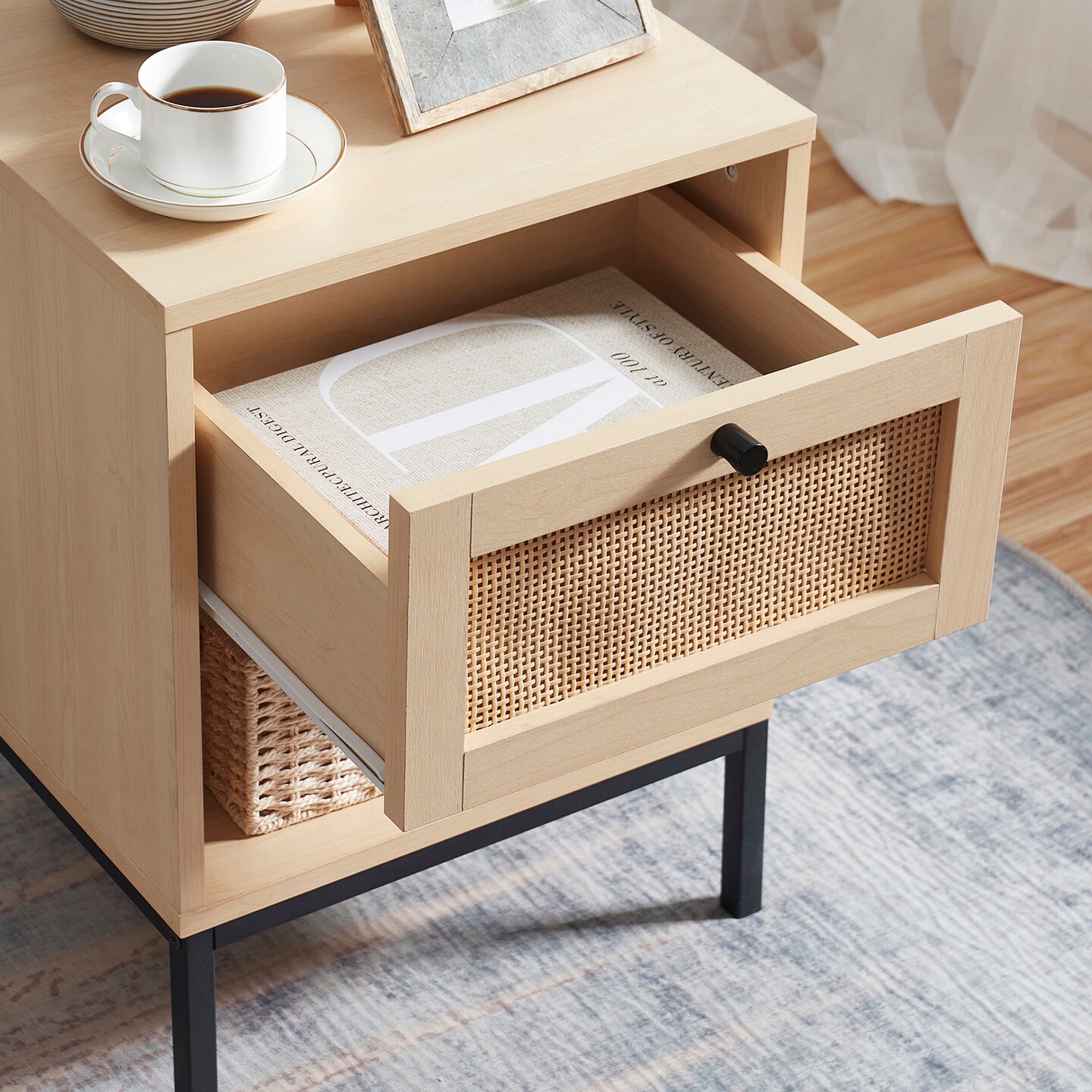 Nestl Small Night Stand End Table