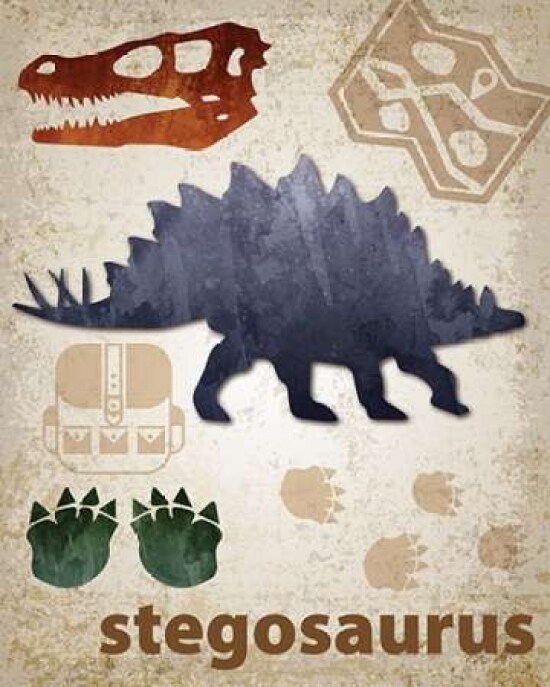 Stegosaurus Dinosaur Poster Print by Melody Hogan - Item # VARPDXMHRC216B