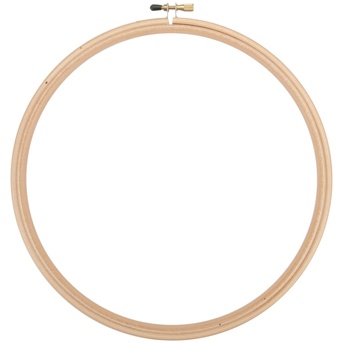 Frank A. Edmunds Wood Embroidery Hoop W/Round Edge 12-Natural