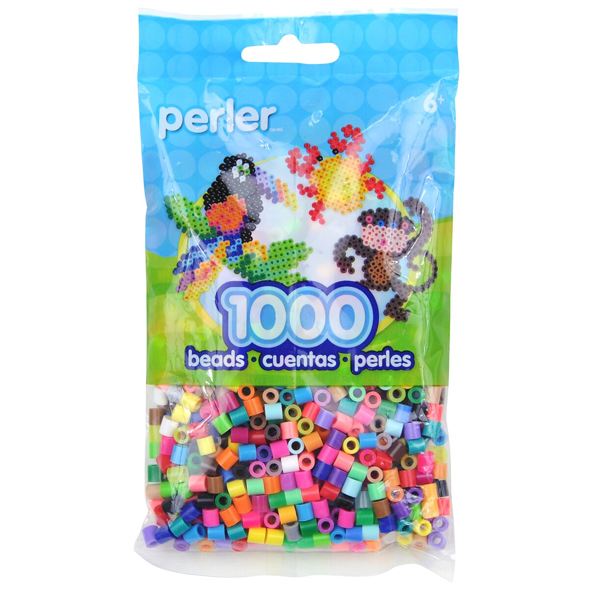Perler Beads 1,000/Pkg-Multicolor