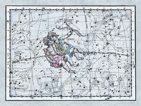Maps of the Heavens: Gemini - the Twins - Castor and Pollux Poster Print by Alexander Jamieson - Item # VARPDX450153