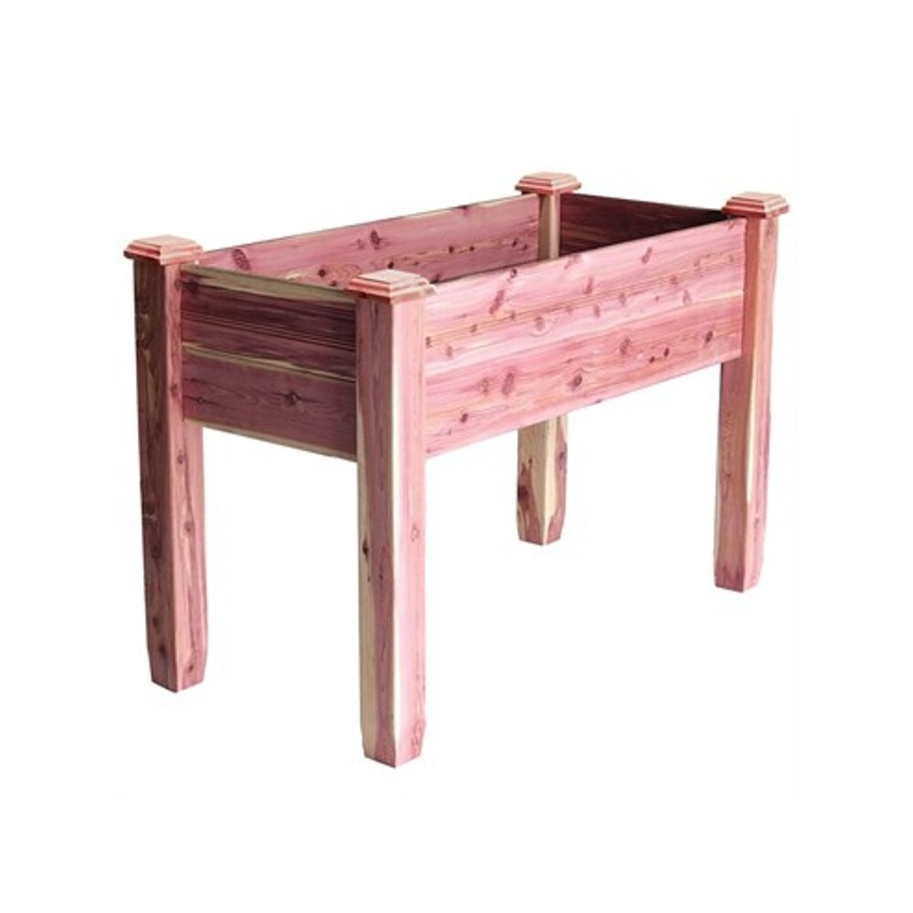 Redy-Garden Elevated Garden Bed Kit - Cedar Wood, 48 x 24 x 32 inches high