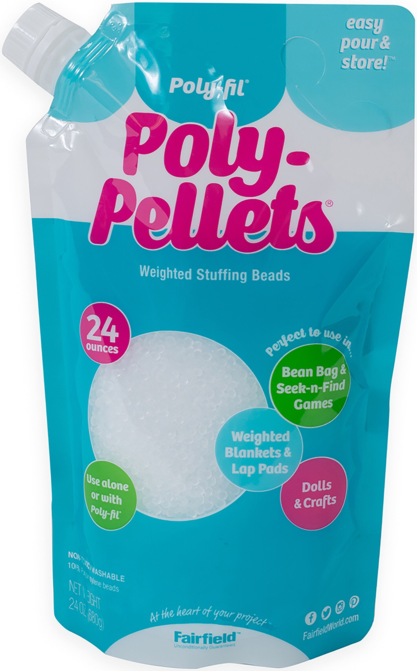 Poly-Pellets, Weighted Stuffing Beads, 24 oz
