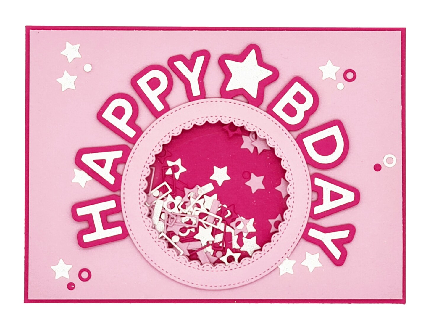 Studio Light CCL Cutting Die Circle Shaker Happy Bday Essentials 164x265x1mm 1 PC nr.159