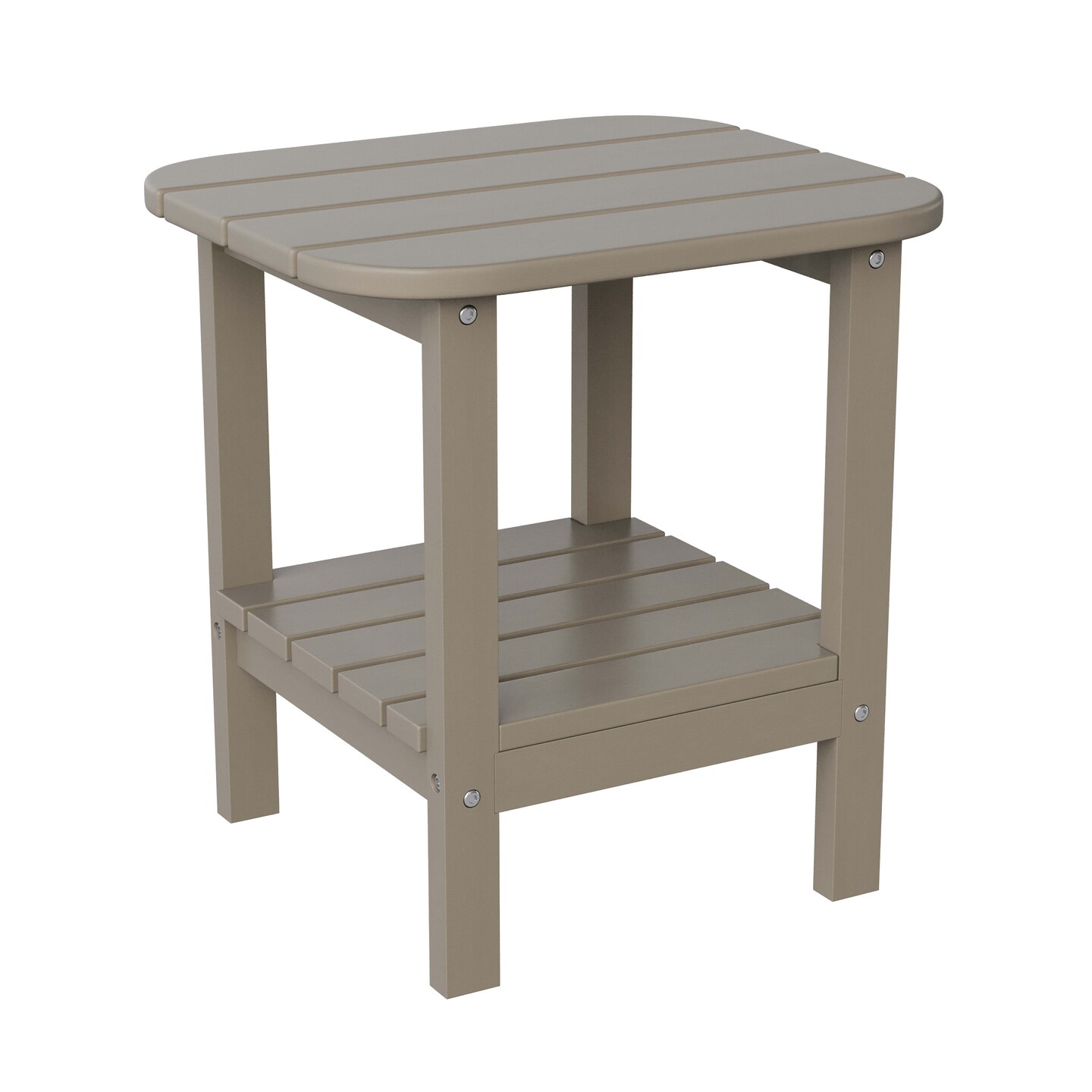 Merrick Lane Gaylord 3-Piece Adirondack Chairs/Table Set for Indoor/Outdoor Use with 2 Adjustable Lounge Chairs with Cup Holders and Side Table with Shelf
