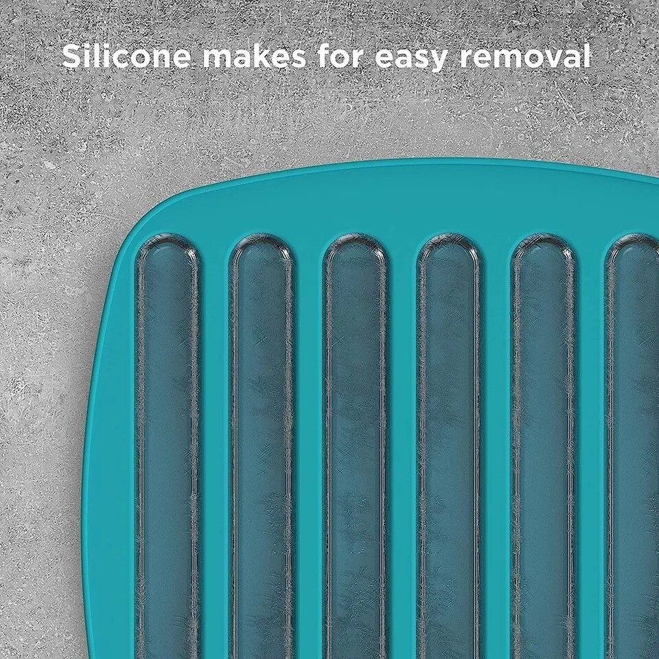 Houdini Silicone Collins Ice Tray with Easy to Remove Ice Spheres, Blue