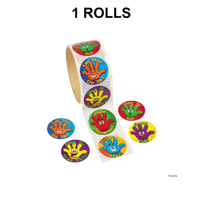 High Five Sticker Roll 100 Pieces