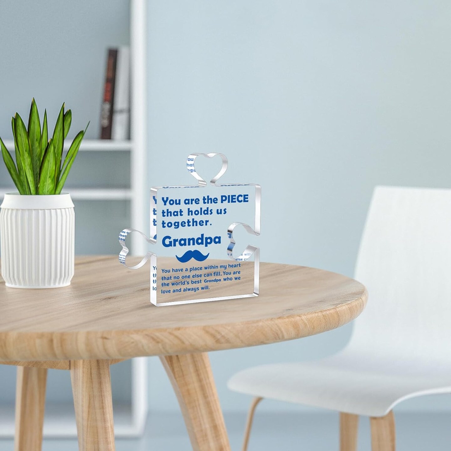 Long-lasting Puzzle Piece for Father&#x27;s Day Table Decoration