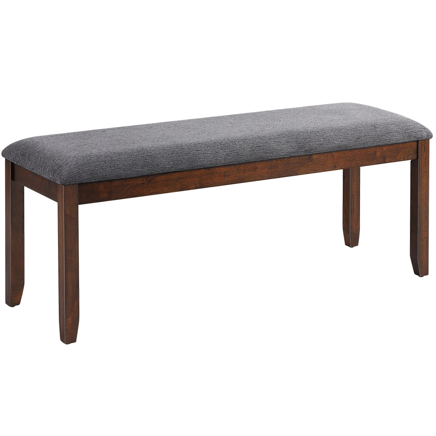 Versatile Upholstered Entryway Bench - Footstool with Sturdy Wooden Legs for Home Decor