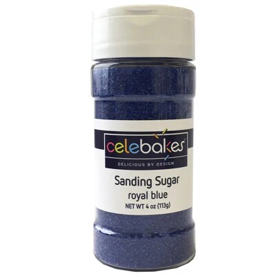 Celebakes Royal Blue Sanding Sugar, 4 oz.
