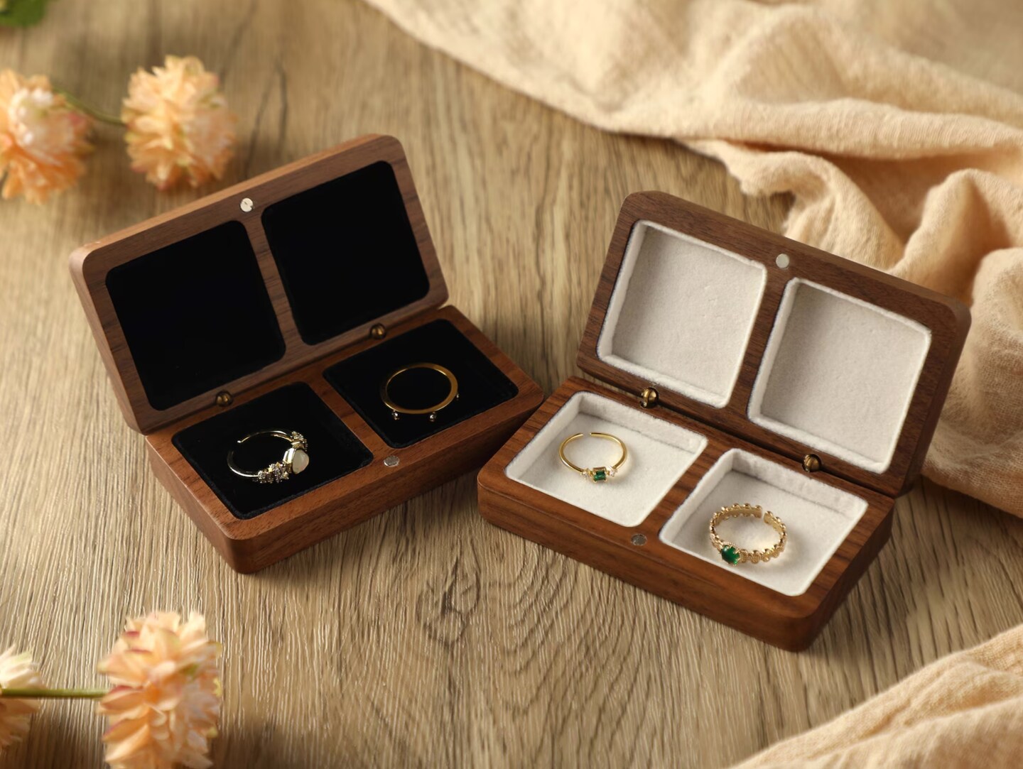 Unique wedding ring holder , mosaic box, wood engagement ring box,is top an excellent and valuable gift.You can choose between 2 forms