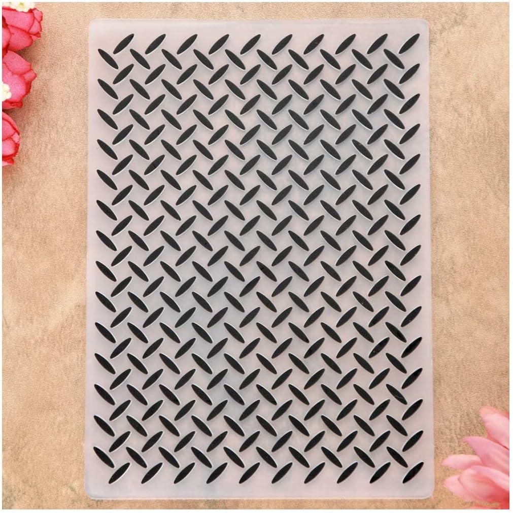 Grain Plastic Embossing Folders for Card Making Scrapbooking and Other Paper Crafts