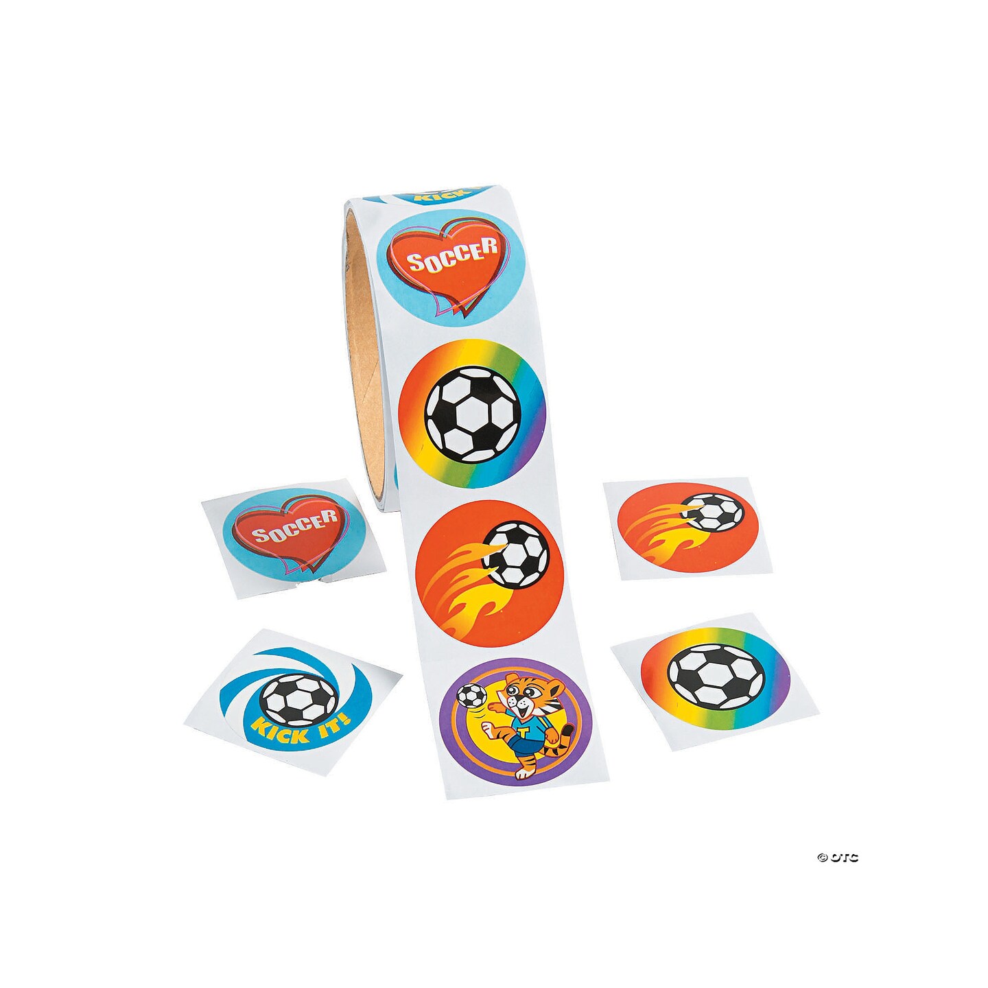 Soccer Sticker Roll 100 Pieces