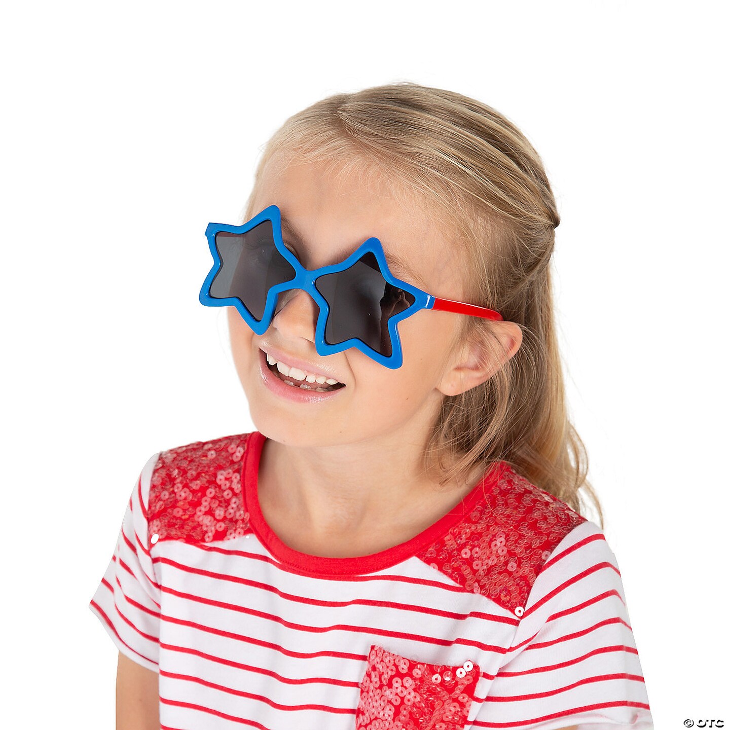 Kids Star-Shaped Patriotic Sunglasses - 12 Pc.