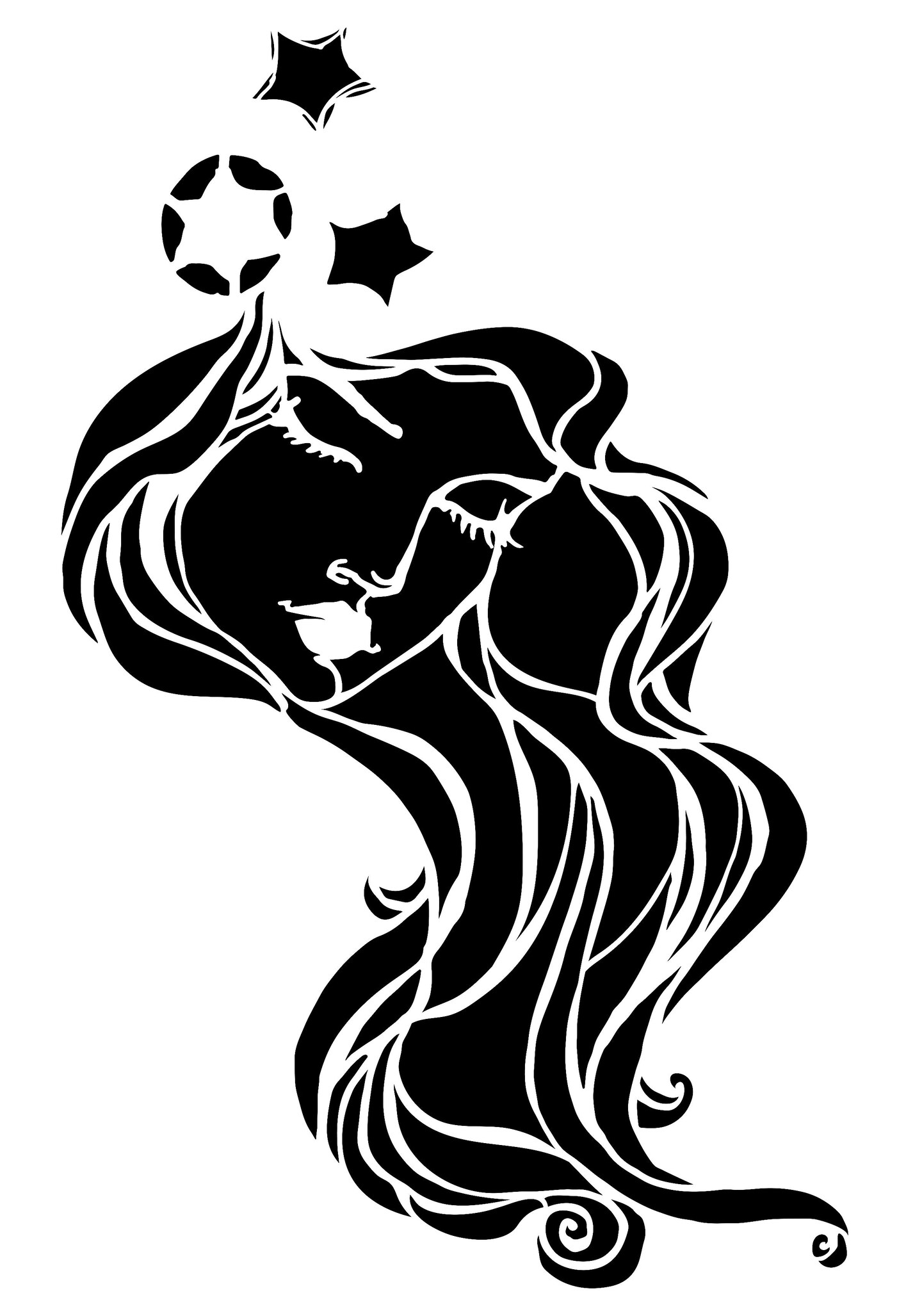 Creative Expressions  Jane Davenport Star Fairy  8 in x 12 in Stencil