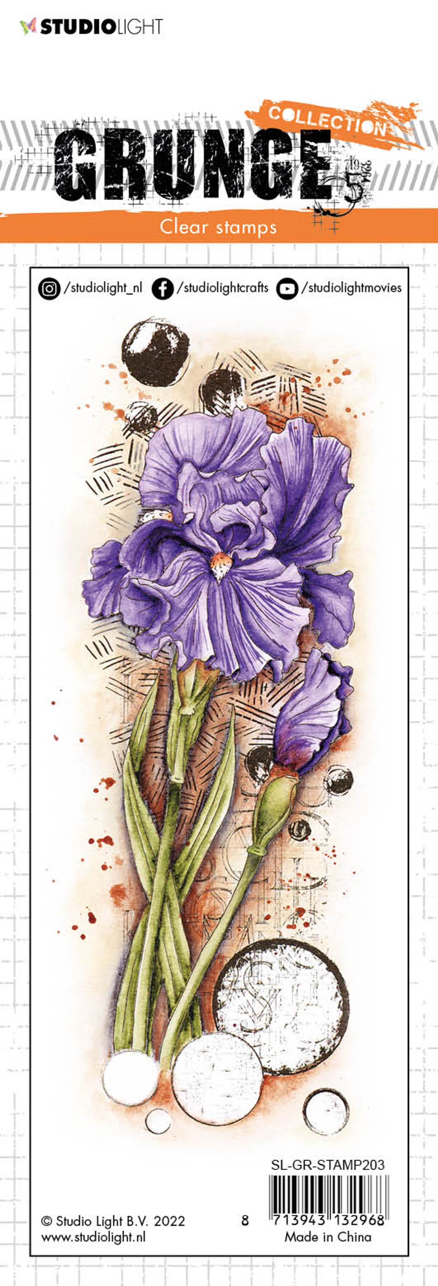Studio Light SL Clear Stamp Iris Grunge Collection 210x74x3mm 1 PC nr ...