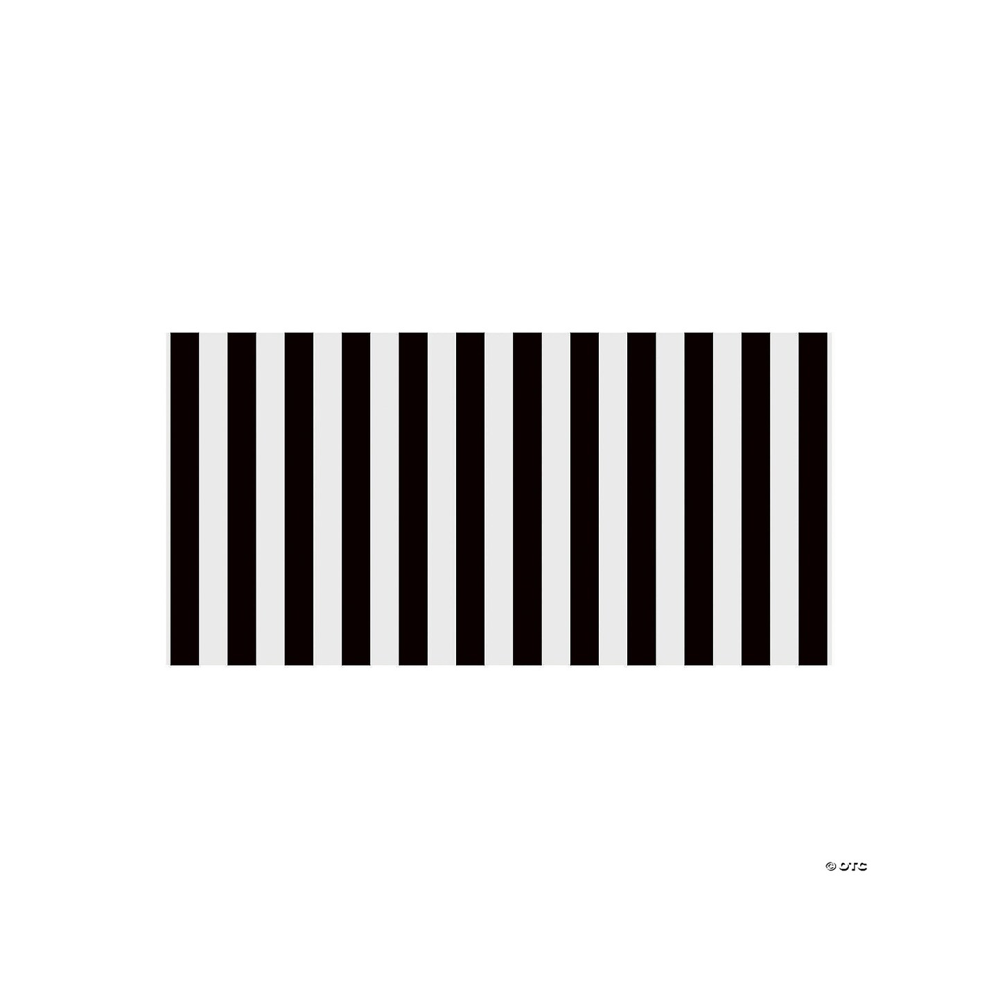 Fadeless Black &#x26; White Stripe Bulletin Board Paper Roll