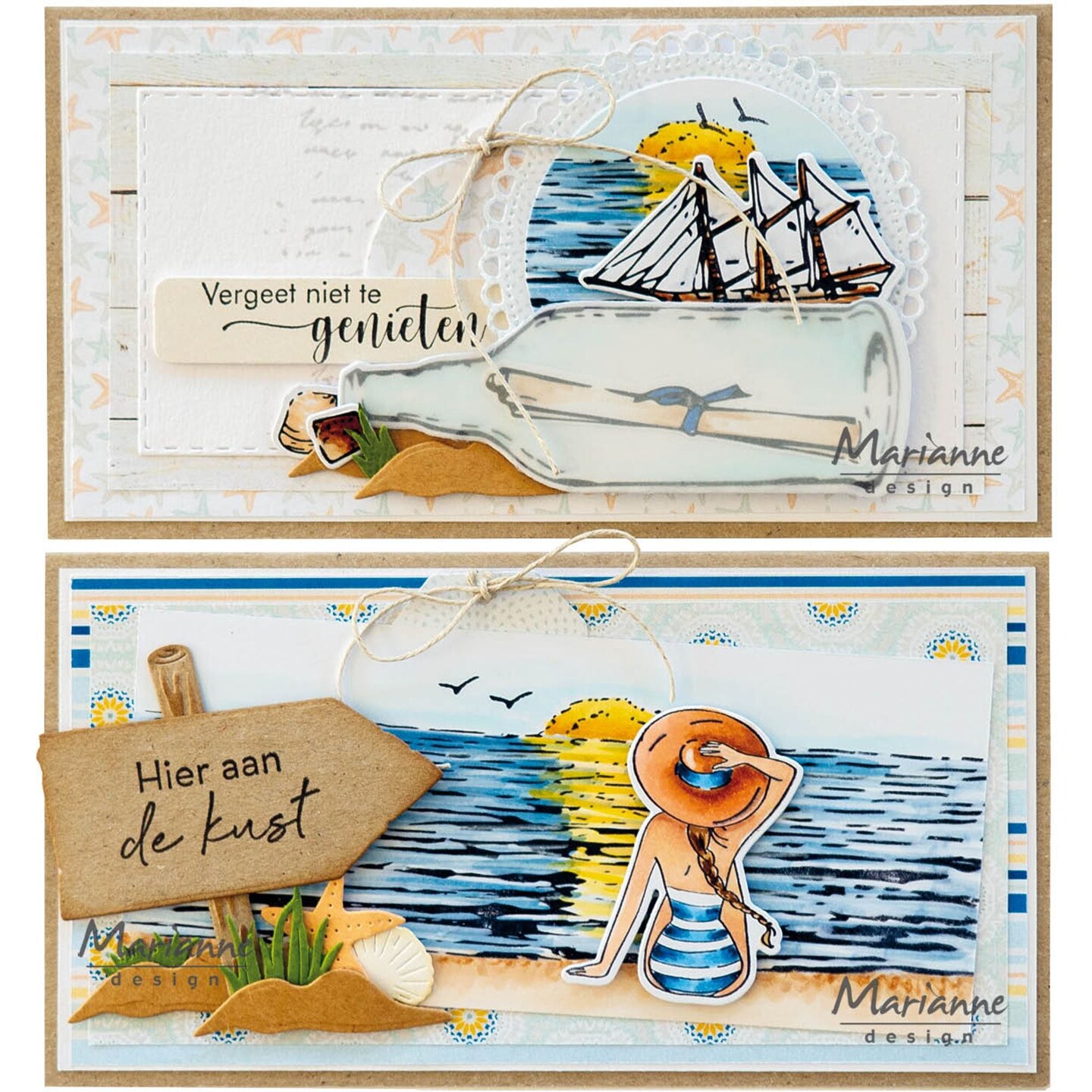 Marianne Design  Clear Stamp &#x26; Die Set - Beach Girl