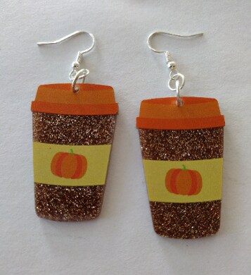 Pumpkin Spice Latte Earrings