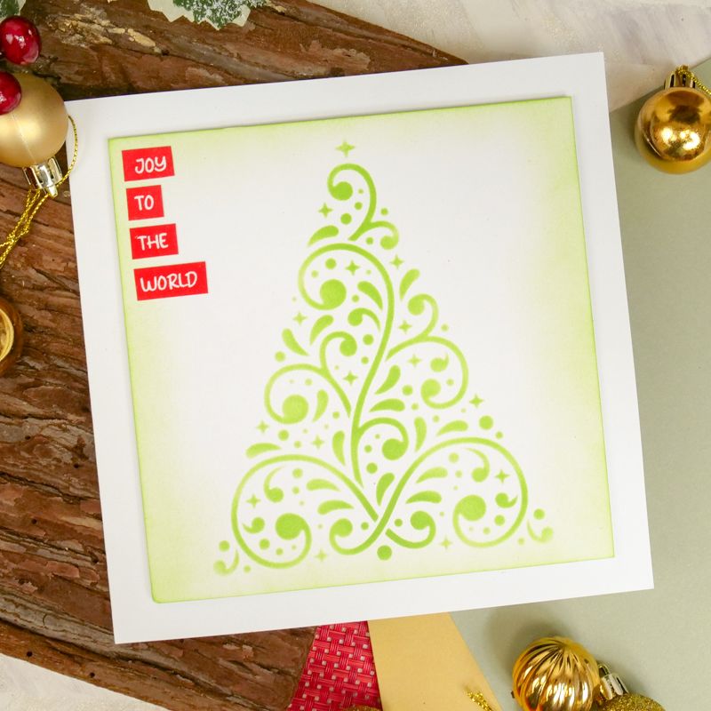 Hunkydory Crafts For The Love Of Masks - Sparkles &#x26; Swirls Christmas Tree