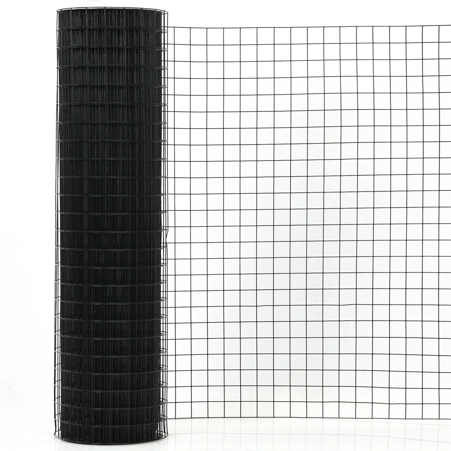 36 X 50 Inch Hardware Cloth 16 Gauge Black Vinyl Coated Welded Wire Mesh 1.5 Inch