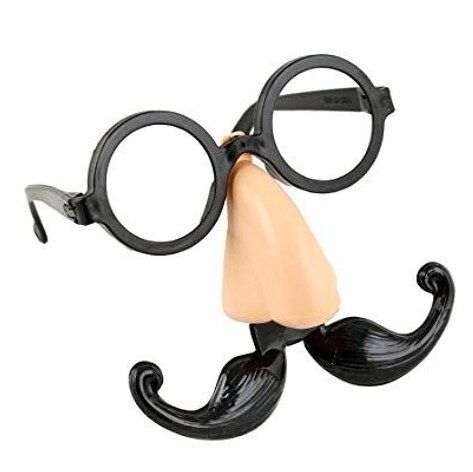 Kids Nose Eyebrows &#x26; Mustache Plastic Glasses Bulk 48 Pc