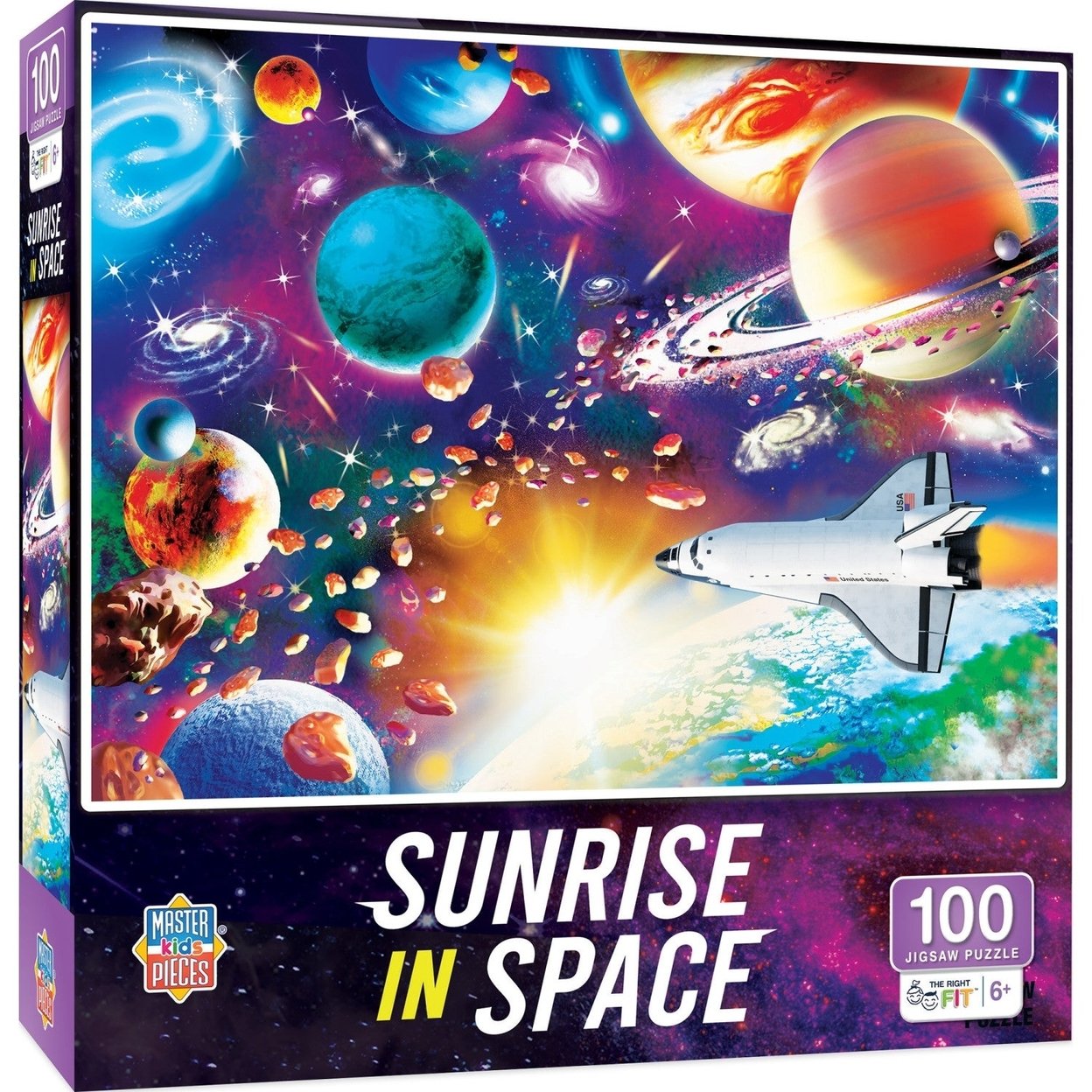 MasterPieces Sunrise in Space 100 Piece Jigsaw Puzzle