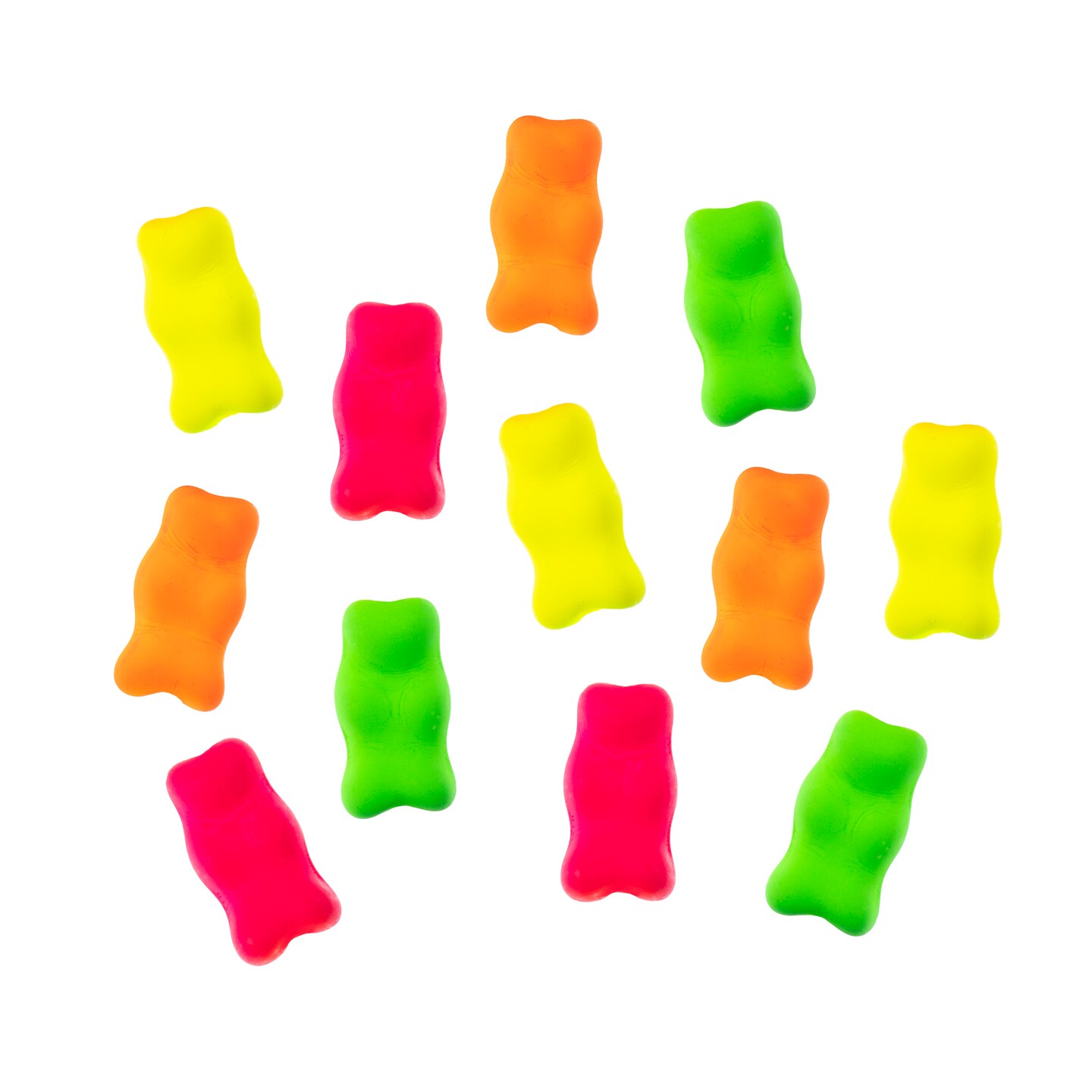 John Bead 3-Strand Czech Glass Assorted Gummy Bear Beads