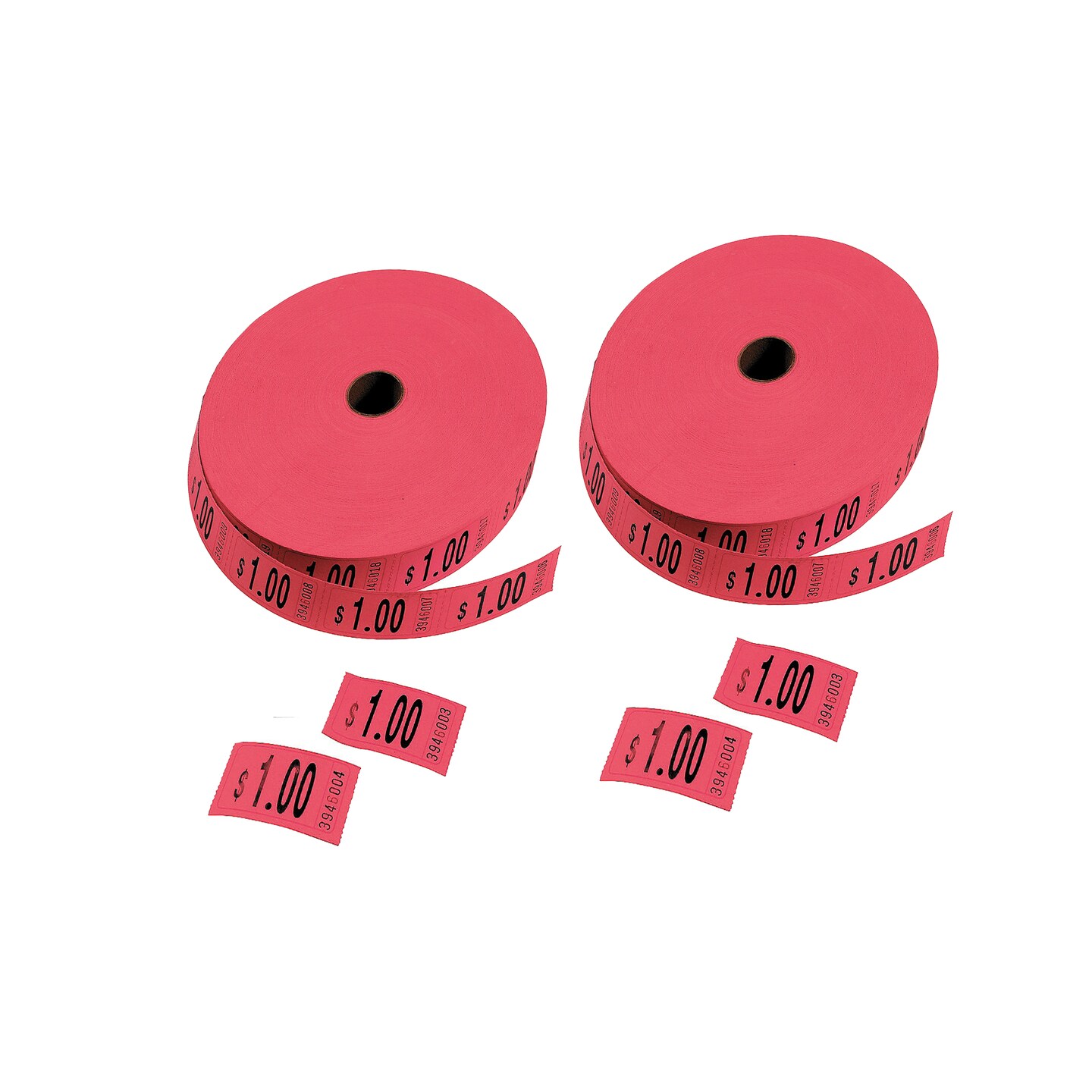 Red $1.00 Single Roll Tickets