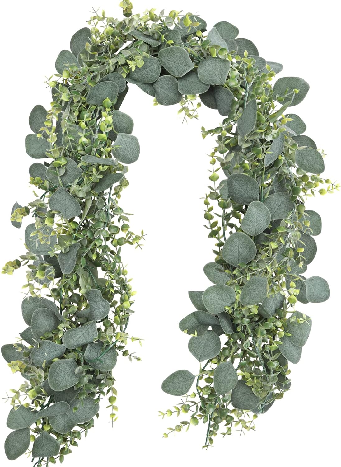 5.5ft Artificial Eucalyptus Garland: Ideal for Weddings, Home Decor, and Parties